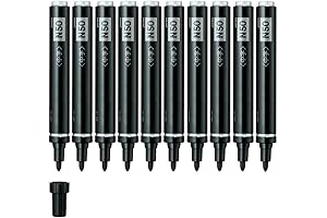 SHARPIE Limited Edition Set: N50-AD Black Markers, Medium Tip, 10 Pack