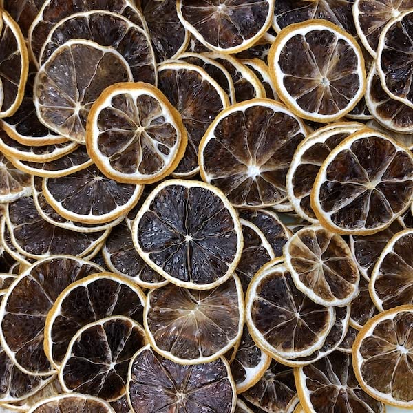 Miniatura 3 de Rodajas de limón seco deshidratado, ruedas de limón, 50 porciones aproximadamente, 100% natural, sin azúcares añadidos, cócteles, coronas, té,