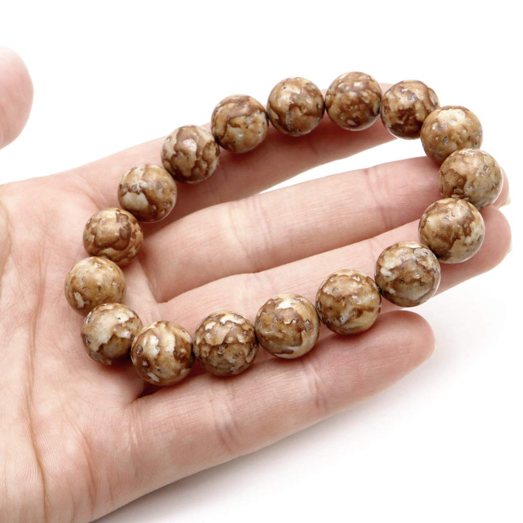 Amazon.co.jp: [GOLD STONE] 姫川薬石 ブレスレット 12mm 新潟県