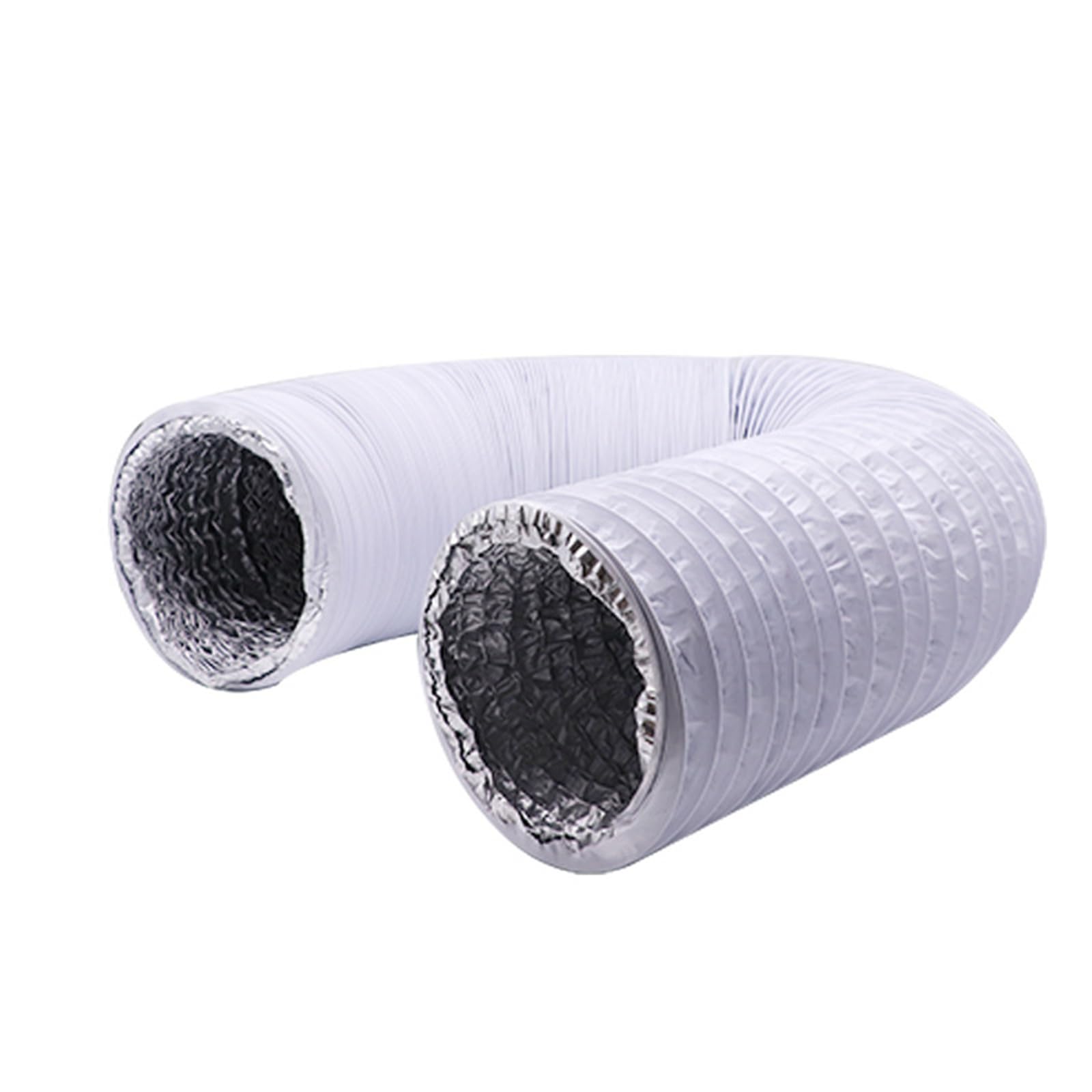 Elastyczny Wąż Powietrza O Długości 19,68 Stopy, Odpowietrznik Z PVC | I Aluminium Do Namiotu HVAC Suszarką(White,16 Inch)