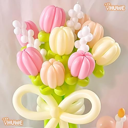 Miniatura 180 de 260 globos de color amarillo limón, paquete de 100 globos largos gruesos para arco, animales, payasos, niños, cumpleaños, fiestas, baby showers