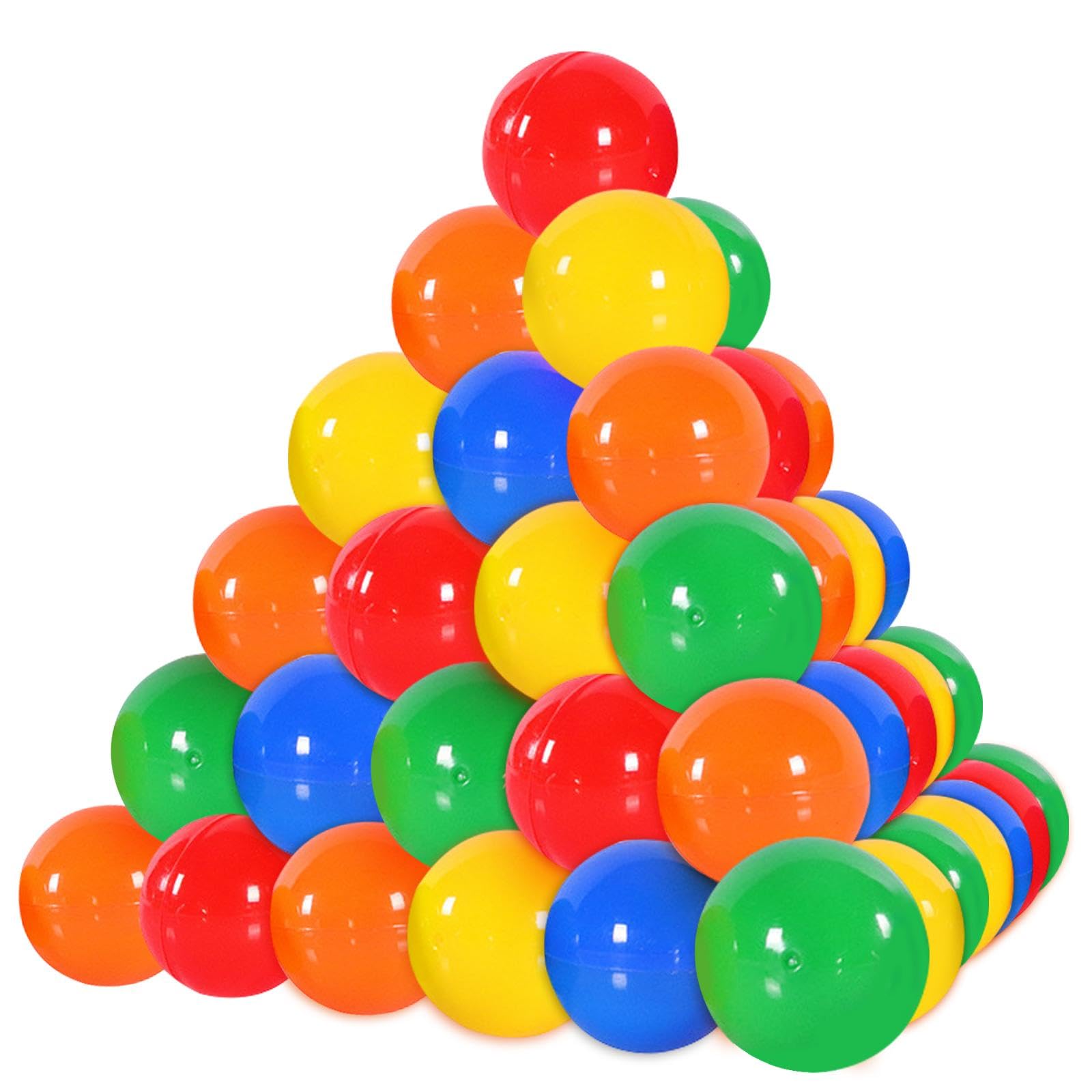 50 sztuk piłek loteryjnych do otwierania, 3 cm plastikowe kulki do napełniania, piłki loteryjne na prezenty imprezowe, loteria, świąteczne bingo (wielokolorowe)