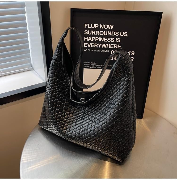 2026 Leather Tote Bag for Women Top-handle Shoulder Bag, Hobo Bags Large Capacity Soft Vegan Crossbody Handbag Underarm - Image 5