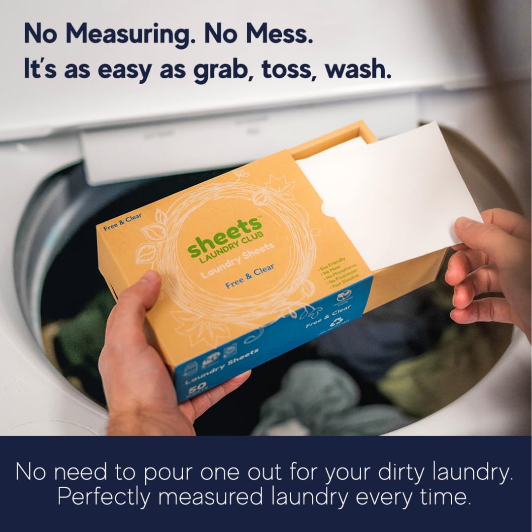 Sheets Laundry Club - Liquidl Laundry Deternt Sheets, 400 Loads -