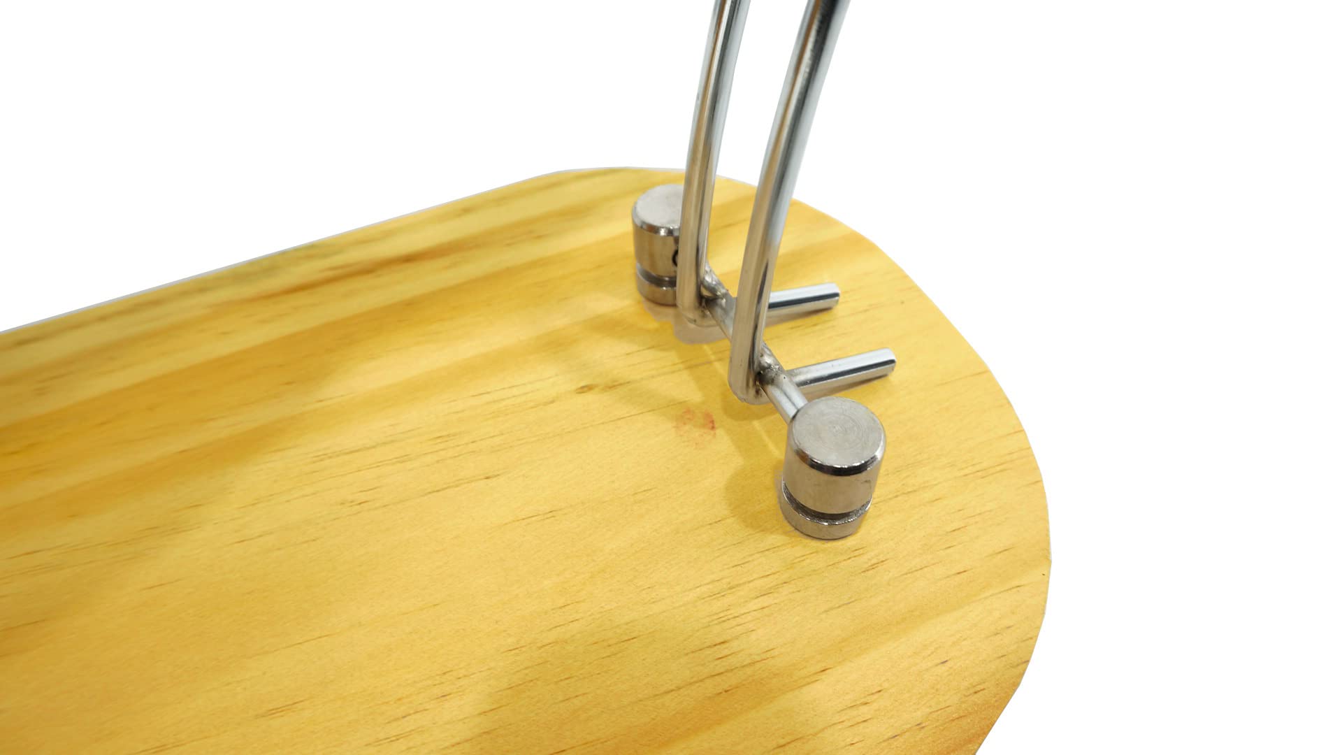 Avalon Home Jamonero soporte para jamón y paletillas con cabezal giratorio inoxidable. Jamonero plegable con base de madera de pino