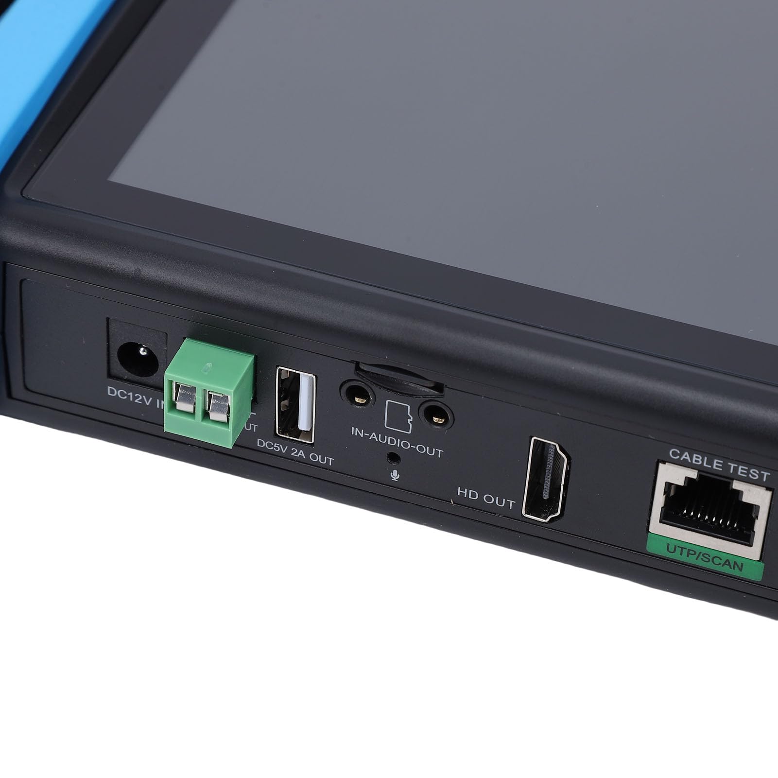 Tester CCTV Tester per Telecamera Portatile con Display HD da 7 Pollici per Telecamere IP/analogiche da Lavoro All'aperto Materiale ABS (Spina europea)
