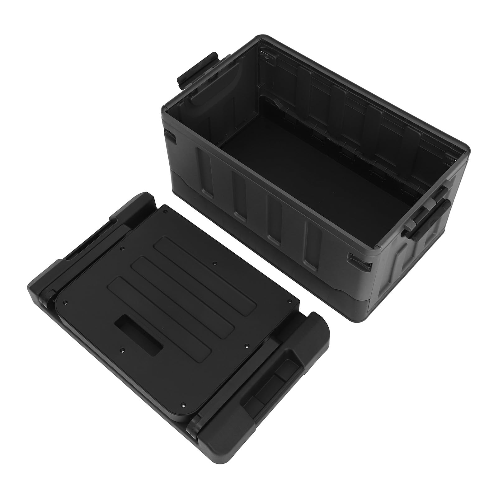 Organizer per bagagliaio auto - Organizer pieghevole per bagagliaio con coperchio - Scatola portaoggetti per picnic, campeggio - Organizzazione per accessori auto, attrezzi, articoli vari