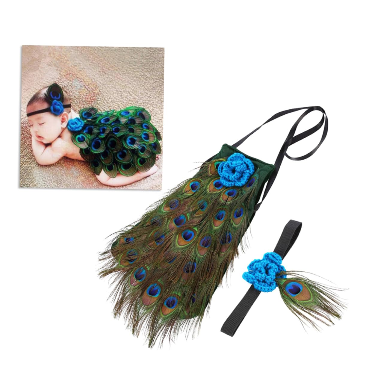 Uonlytech 3piezas Disfraz Infantil De Fotografía para Recién Nacidos Ropa De Estilo Sombrero Accesorios para Sesiones De Fotos para Capturar Momentos Memorables