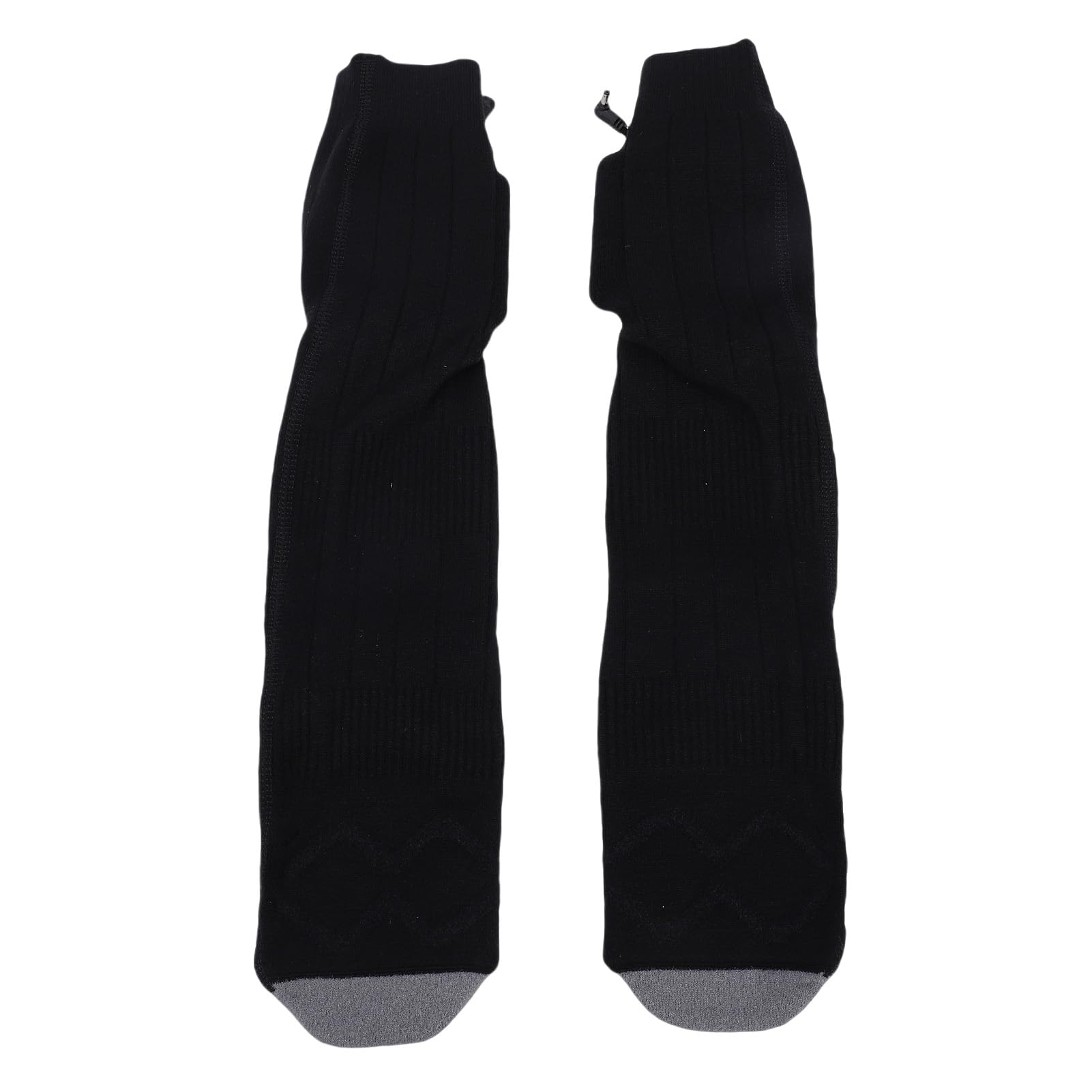 Chaussettes Chauffantes Rechargeables Niveaux de Chauffage Réglables pour Le Ski Camping Pêche équitation Noir