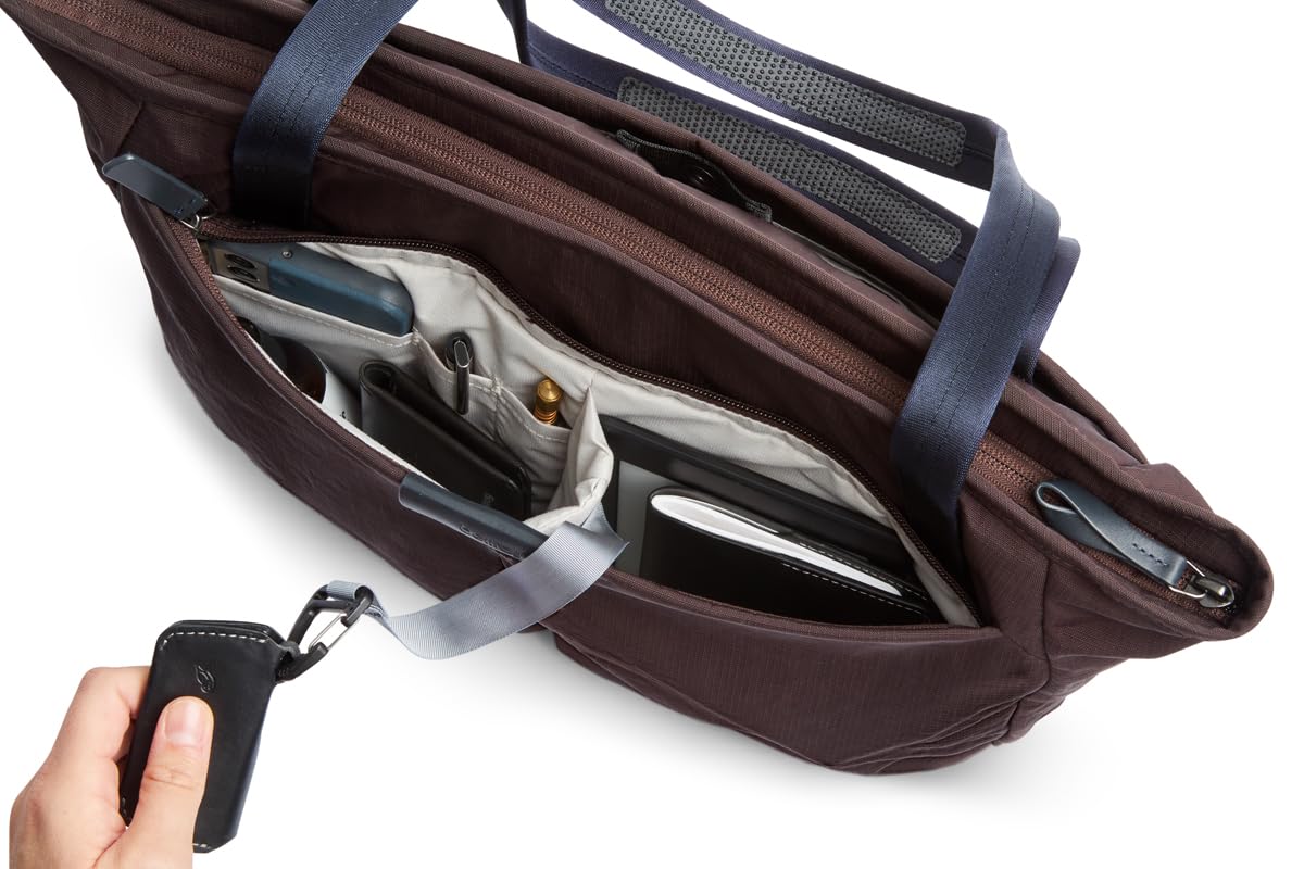 Bellroy Tokyo Wonder Tote (borsa per notebook da 12 L, per un notebook da 14") - DeepPlum
