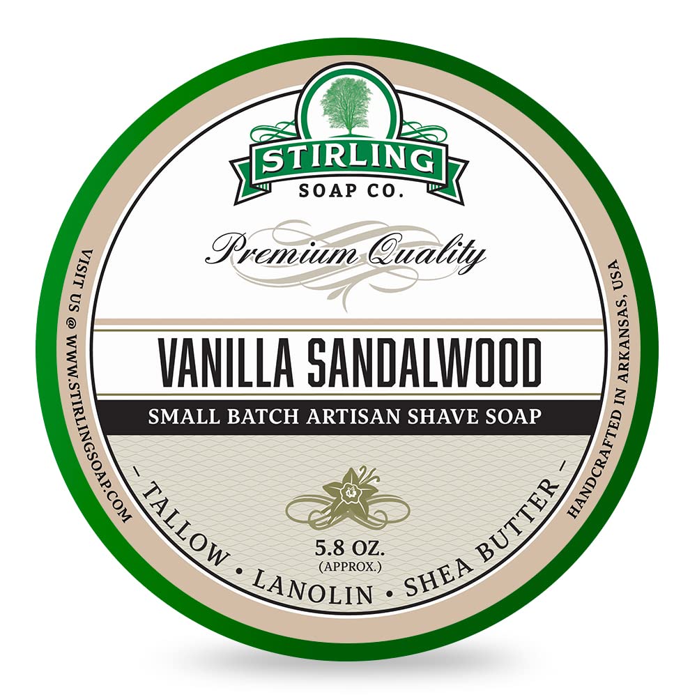 STIRLING Mydło do golenia Vanilla Sandalwood 170ml