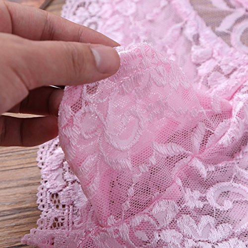 renvena Men's Floral Lace Briefs Sissy Pouch Panties Bikini Underwear Thongs Crossdress Lingerie4
