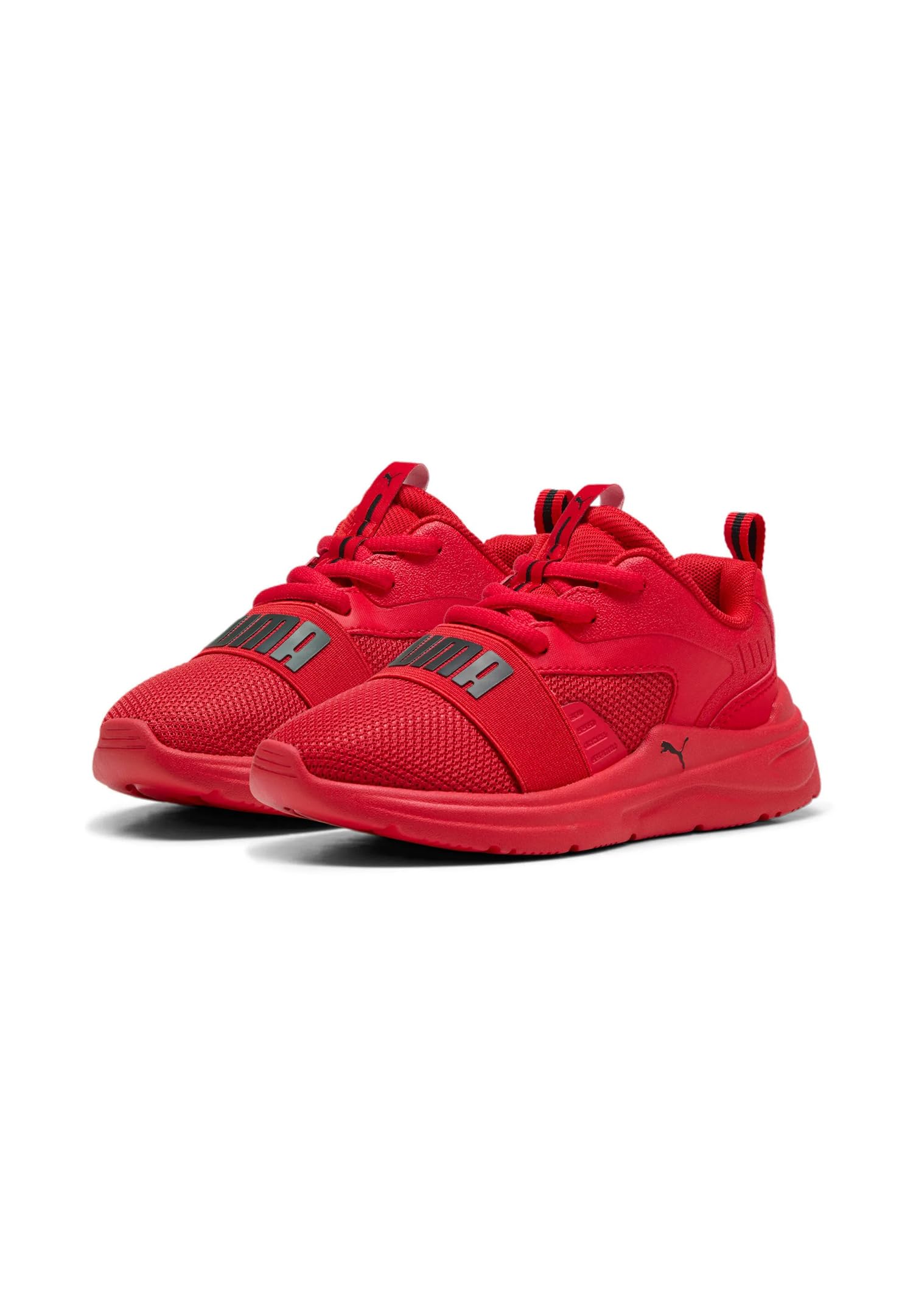 Basket PUMA Soft Wired 2 PS rouge et noir en taille 21 pour enfant