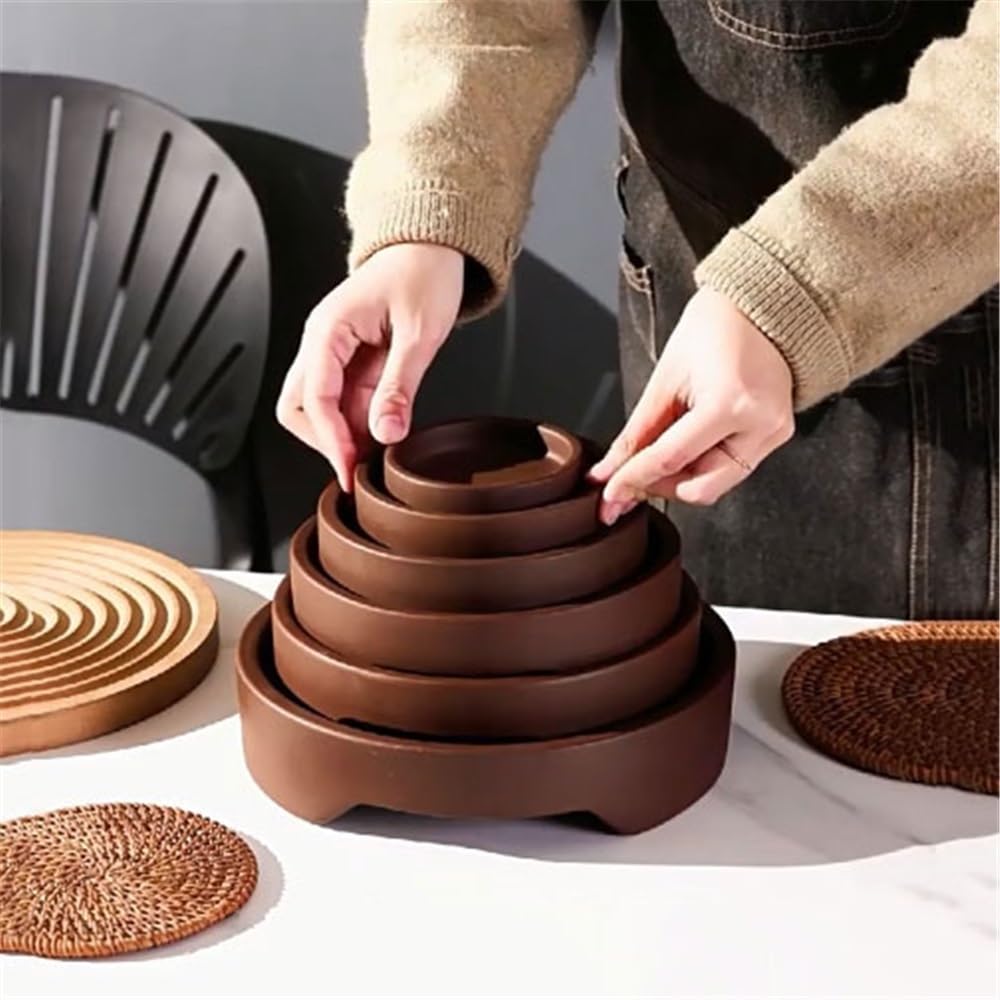 podstawka pod doniczkę do roślin, podstawka pod doniczkę, podlewanie roślin, okrągła ceramiczna doniczka do kwiatów (dł.)