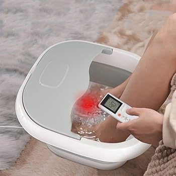 Amazon | フットバス 折りたたみ式電動保温 足湯器 足湯用バケツ