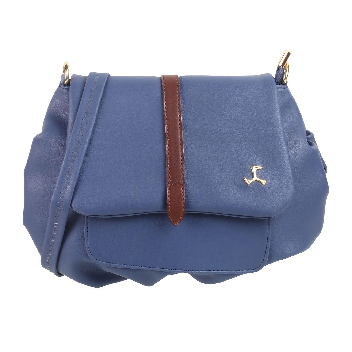 Mochi Blue Faux Leather Secure Magnet Snap Casual Sling Bag For Women (B0CL4RTDLQ) Amazon Price History, Amazon Price Tracker