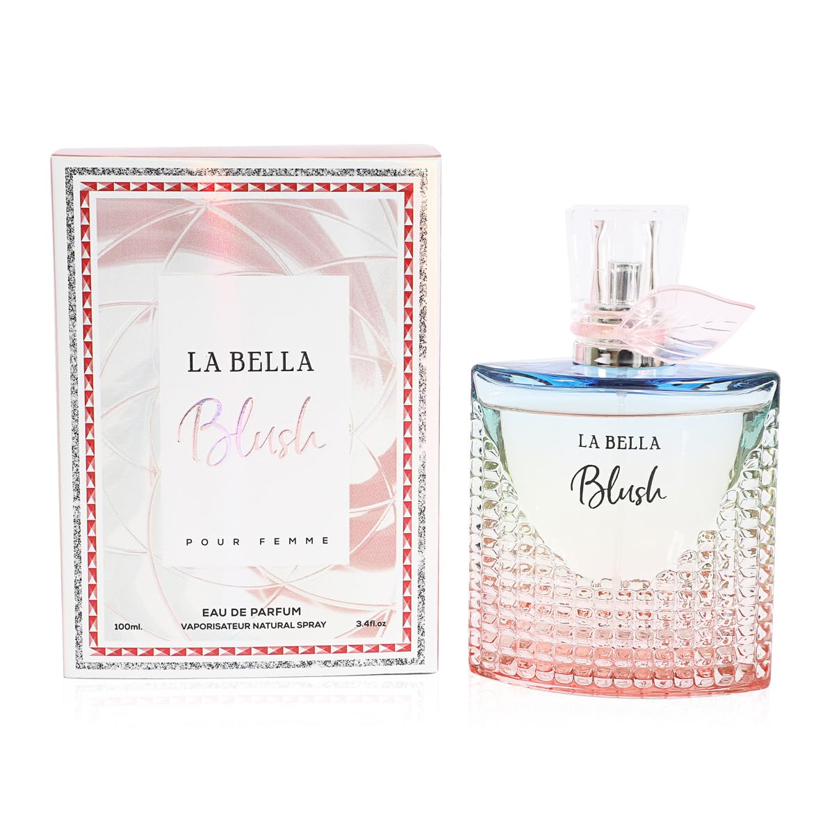 La Bella Blush Perfume for Women – Fruity & Floral Eau de Parfum Pour Femme – Romantic Everyday Scent – 3.4 fl oz / 100ml