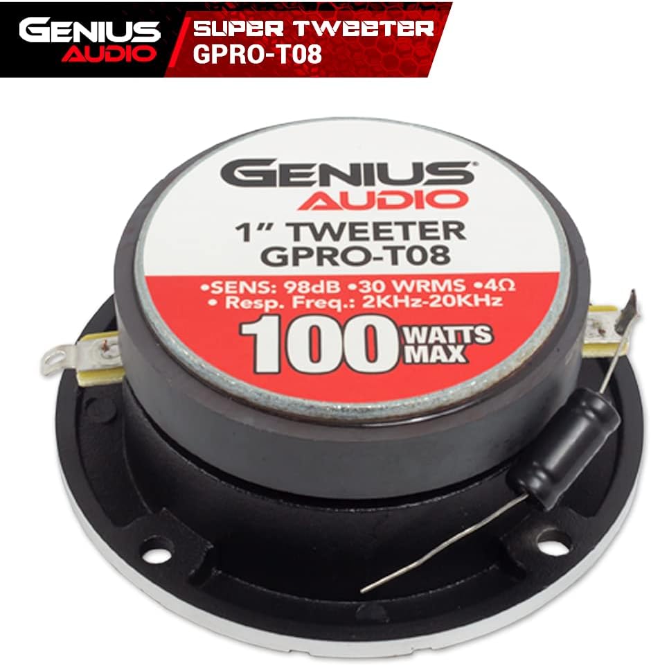 Genius Audio GPRO-T08 Specifications Label