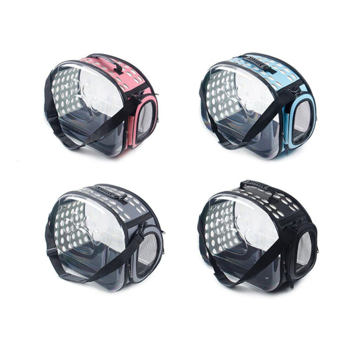 Zaino Trasportino per Gatto Trasparente Ventilazione Eva | Tracolla Estensibile Fibbia, per Viaggi e Sightseeing, Borsa da Viaggio per Animali