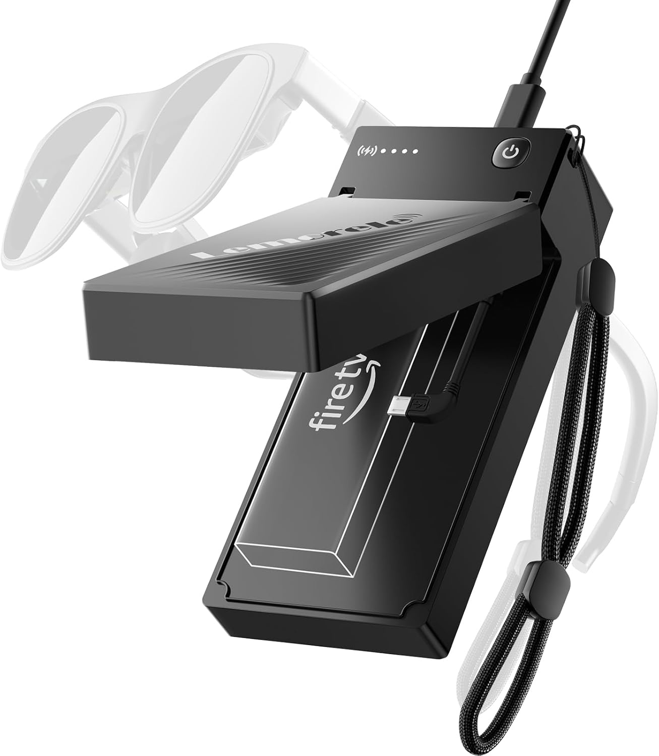 Lemorele HDMI to Type-C Charging Adapter, Charges Fire TV Stick and AR Glasses, Built-in 5000mAh Battery,4K/60Hz ultra-HD, One-Button Power on and off, for Fire TV Stick 4K Max/Xreal/Nreal Air Lemorele HDMI to Type-C Charging Adapter, Charges Fire TV Stick and AR Glasses, Built-in 5000mAh Battery,4K/60Hz ultra-HD, One-Button Power on and off, for Fire TV Stick 4K Max/Xreal/Nreal Air