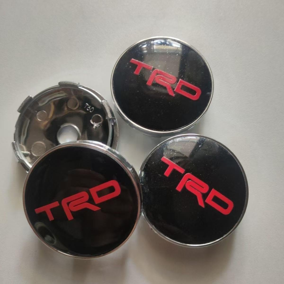 4 Pcs Car Hub Center Caps Tyre Wheel Centre Hubcap Cover for Toyota 60MM, Wheel Hub Caps auto logo wheel center cover hub,A