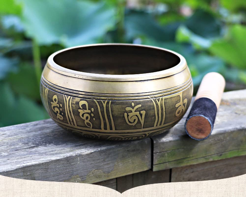 Campane Tibetane, Campane Tibetane, Campane Sonore, Campane Tibetane per La Meditazione, Realizzate A Mano in Nepal per Yoga, Guarigione dei Chakra E Sollievo dallo Stres(13 Centimetri)