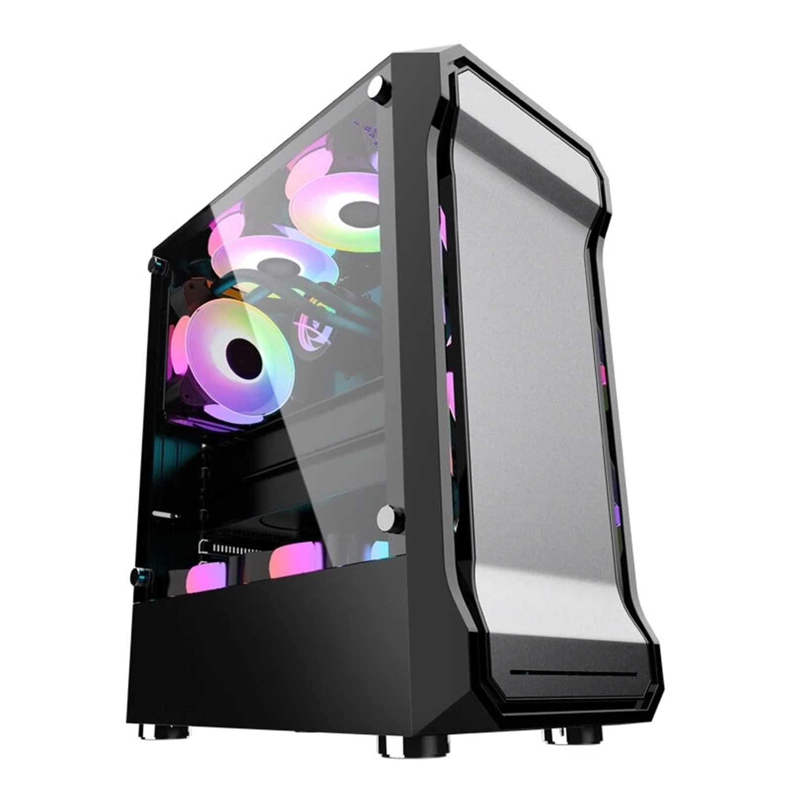 Amazon.co.jp: ミドルタワーPCケース ATXタワーズコンピューターゲーム 
