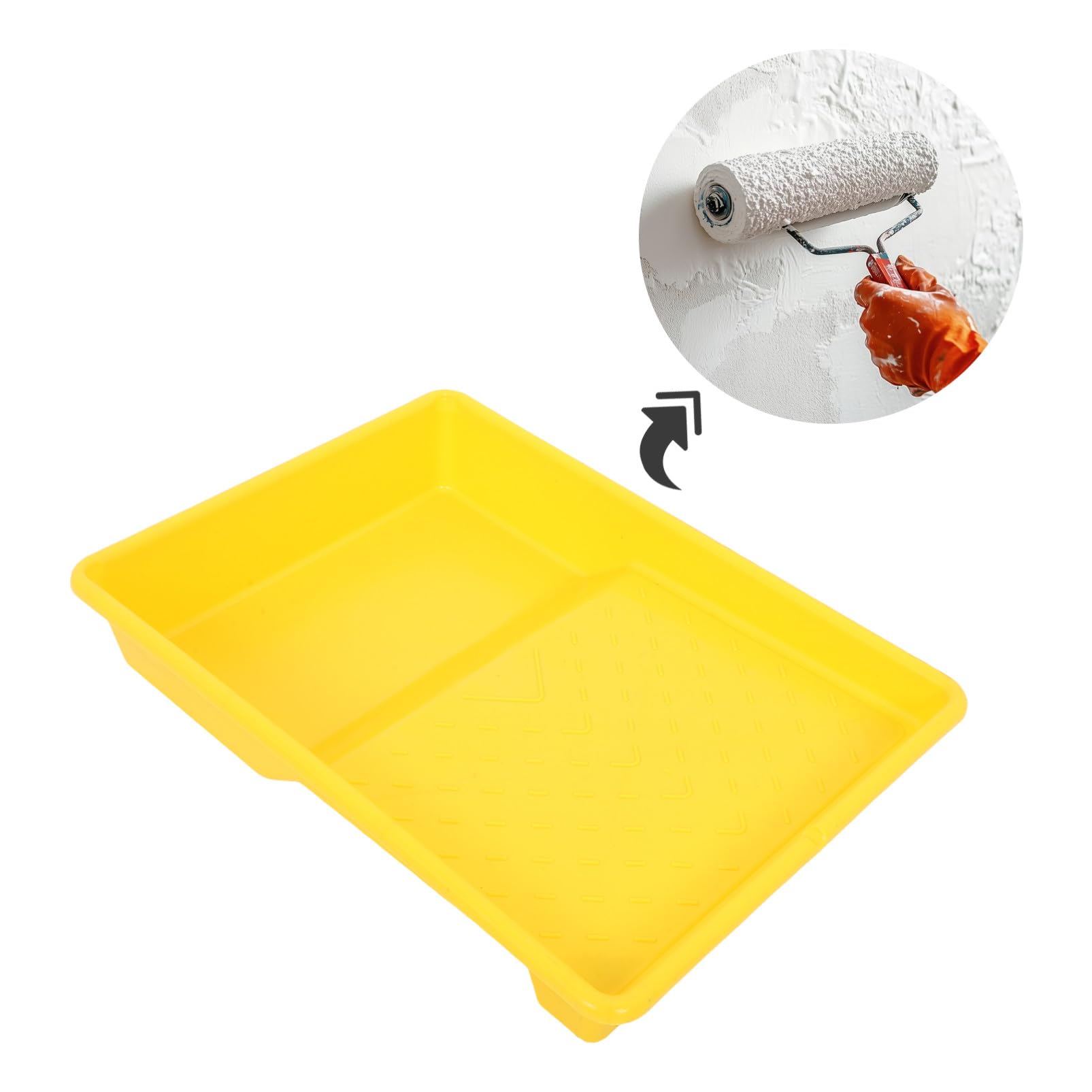 5 Szt. Częściowy Wielokrotnego Użytku Tacek Do Plastikowe Tace Do Wałków Malarskich Stabilne i Mieszania Kolorów i Prac DIY