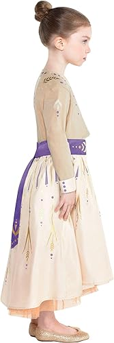 Miniatura 3 de Party City Anna Act 1 Disfraz de Halloween para niñas, Frozen 2, incluye vestido, Multicolor