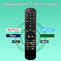 Vista 5 de Para LG-TV-Remote MR22GN, reemplazo con control de voz para LG Magic Remote para televisores inteligentes de la serie OLED QNED NanoCell 2022