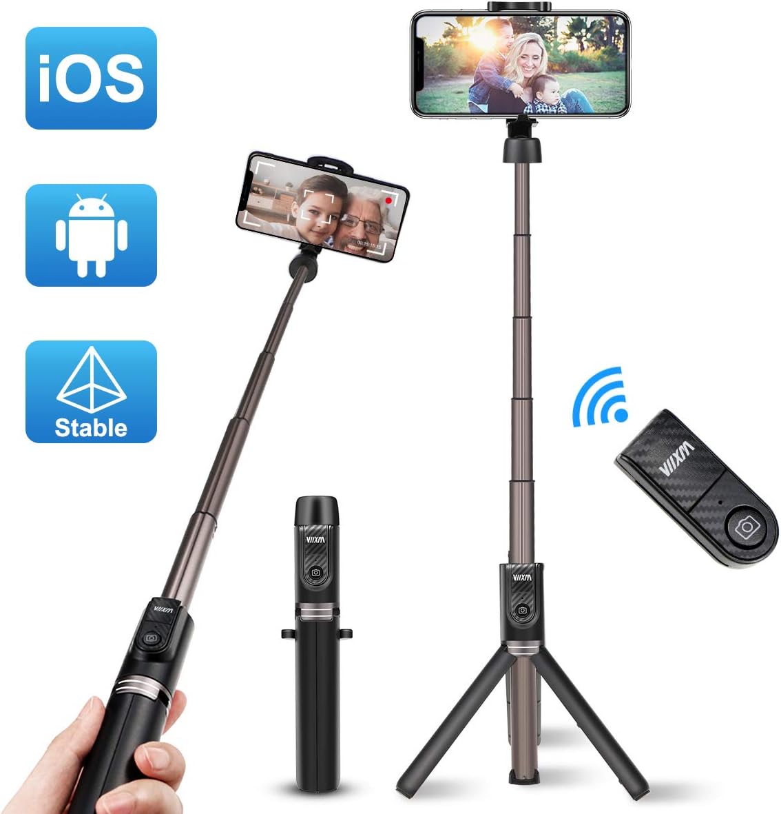 treppiede dslr con adattatori per smartphone