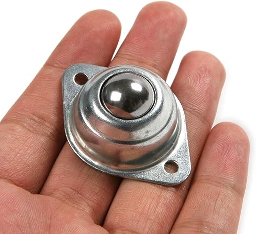 Miniatura 4 de TMP1105 4 unids acero inoxidable plata tono bola rueda rodamiento de bolas 0.827 in para construir la base móvil balanceo mesa de trabajo