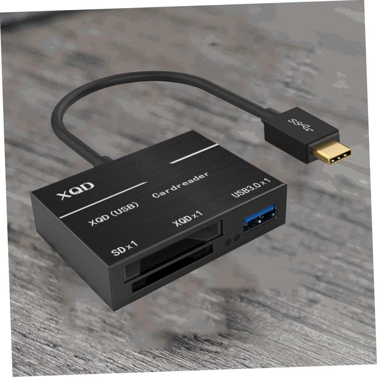 Uonlytech 3piezas Lector De Tarjetas Tipo-c Adaptador USB y Transmisión Rápida De Compatible con Diseño Negro