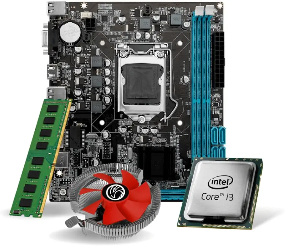 KIT UPGRADE INTEL CORE I3 2100 + PLACA MÃE H61 LGA1155 + 8GB RAM DDR3