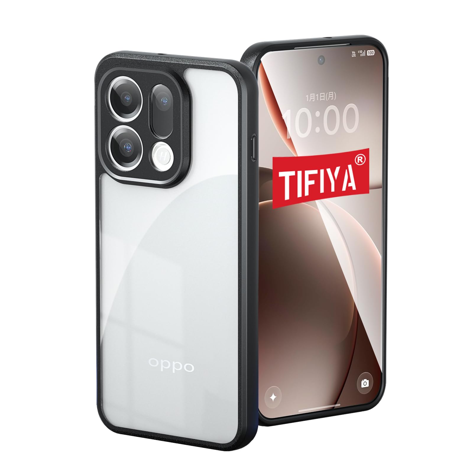 Amazon.co.jp: 【TIFIYA】For OPPO Find X9 用 ケース クリア TPU+PC
