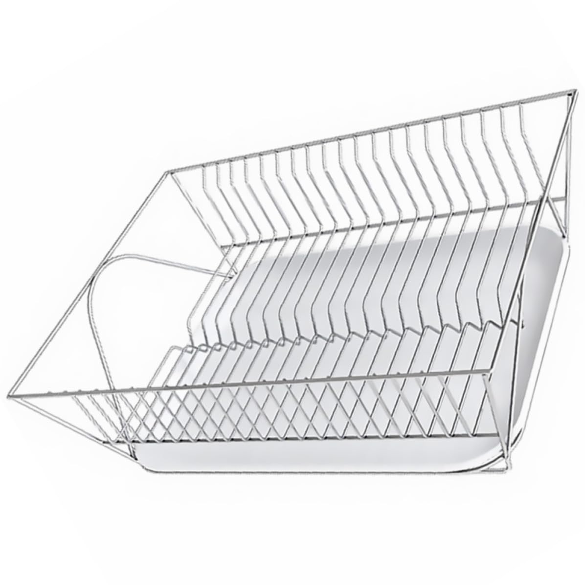 Escurreplatos con soporte para utensilios Luxshiny que evita la acumulación de agua en cocina