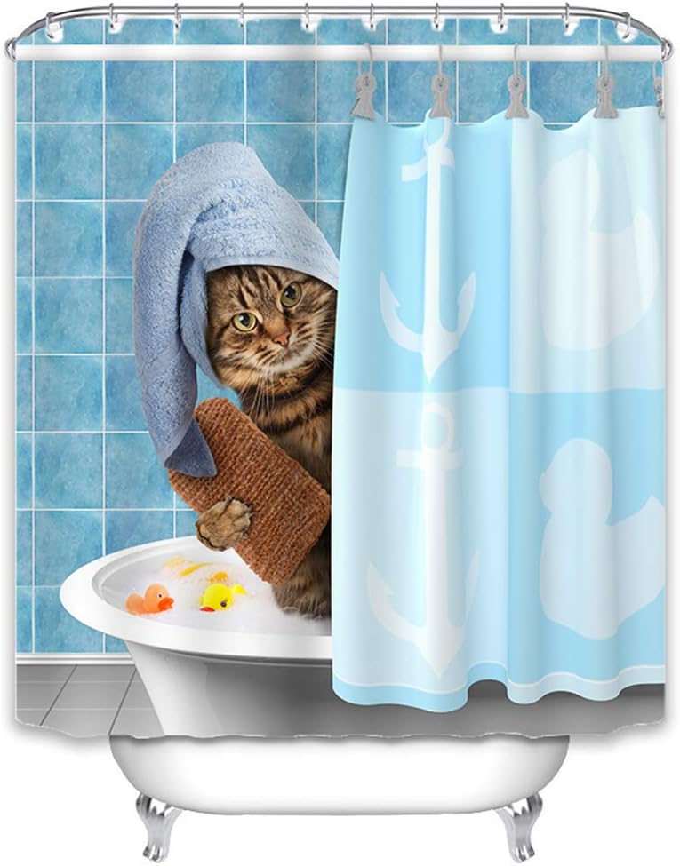 Winter Duschvorhang Mit Schnee-Motiv - 180x180cm Wasserdicht & Schimmelresistent