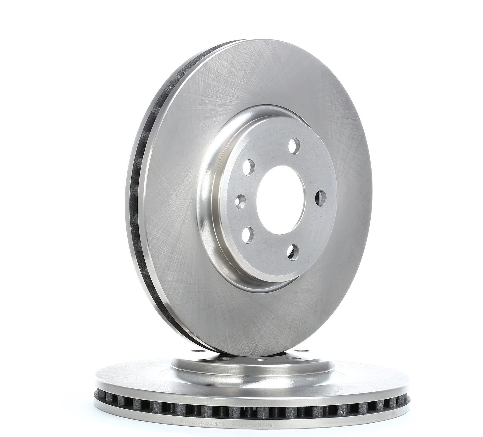 RIDEX 82B0411 2x Disco de freno Delantero sin tornillos Compatible con AUDI A4 B8 Avant 8K5