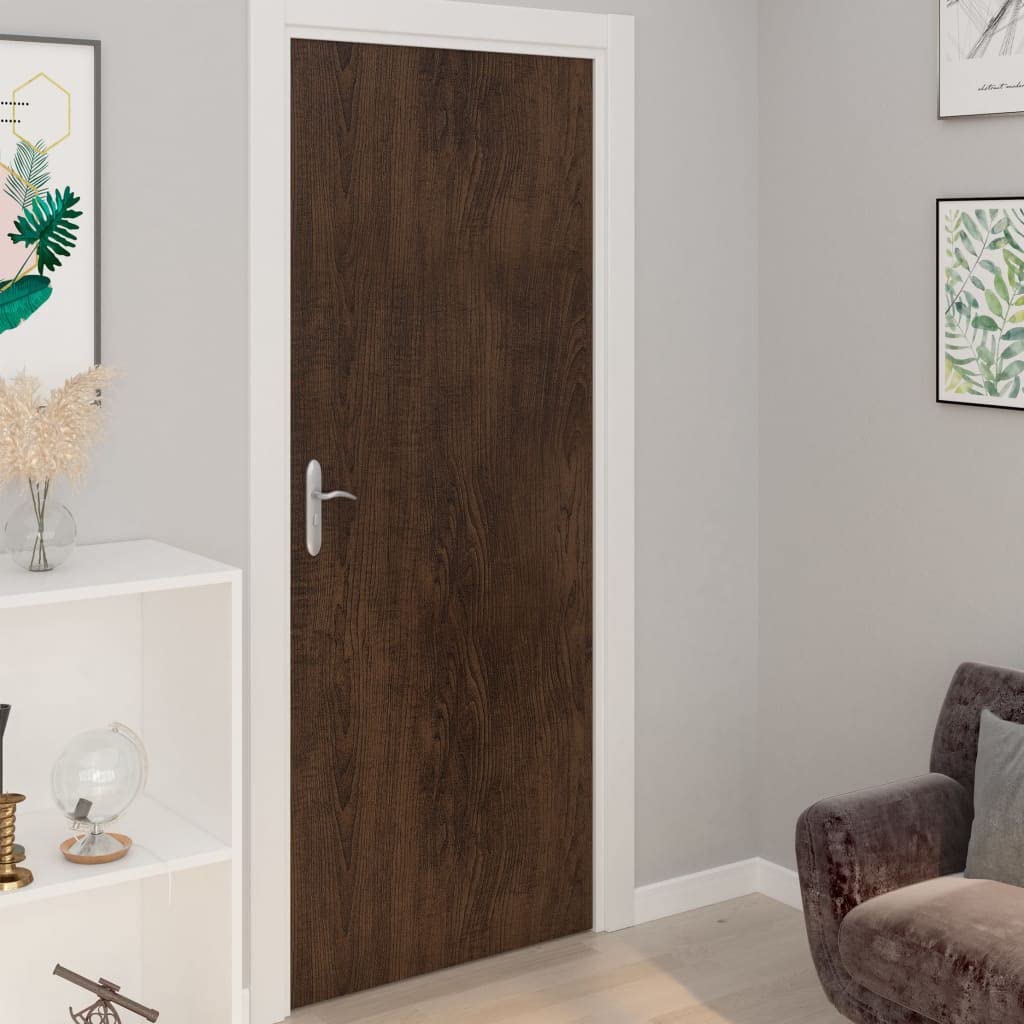 Set di 2 pellicole autoadesive per mobili, 500 x 90 cm, effetto legno, per rivestire armadi, porte e tavoli, in PVC, decorazione rustica
