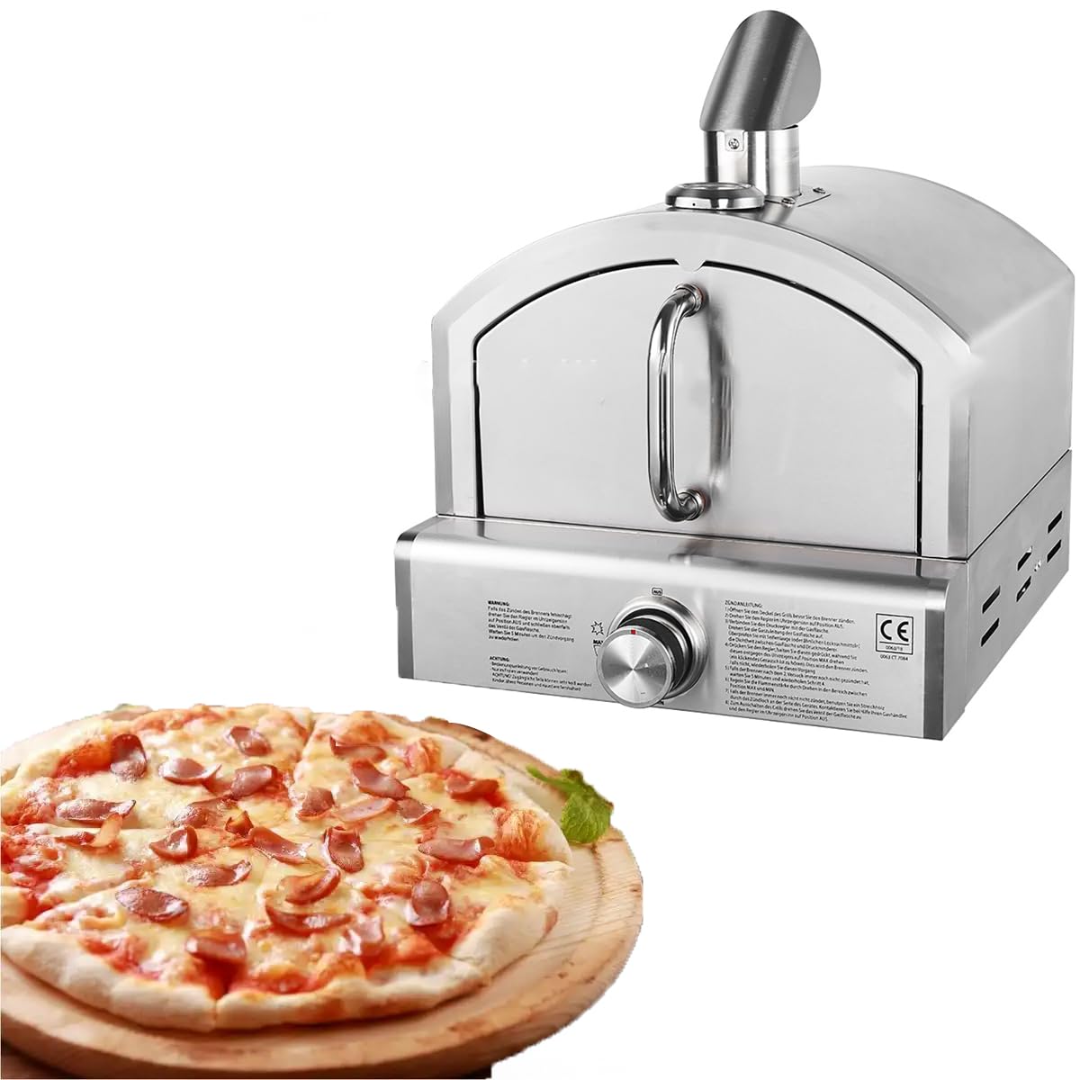 Forno a gás externo com válvula