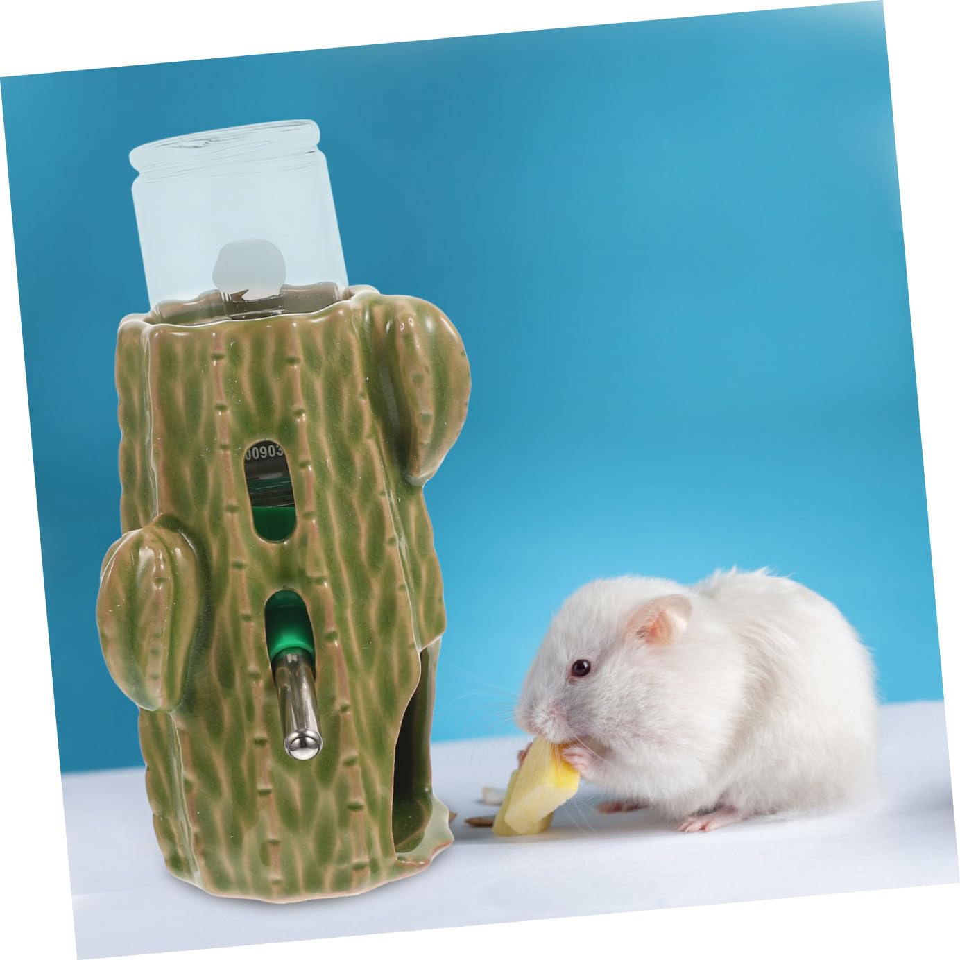 Gatuida Wasserflasche für Hamster Chinchilla-Flasche Vertikale Trinkflasche Praktischer Wasserspender Durchsichtiges Design Einfache Anwendung kein Auslaufen Trockener Käfig für Kleine Hau
