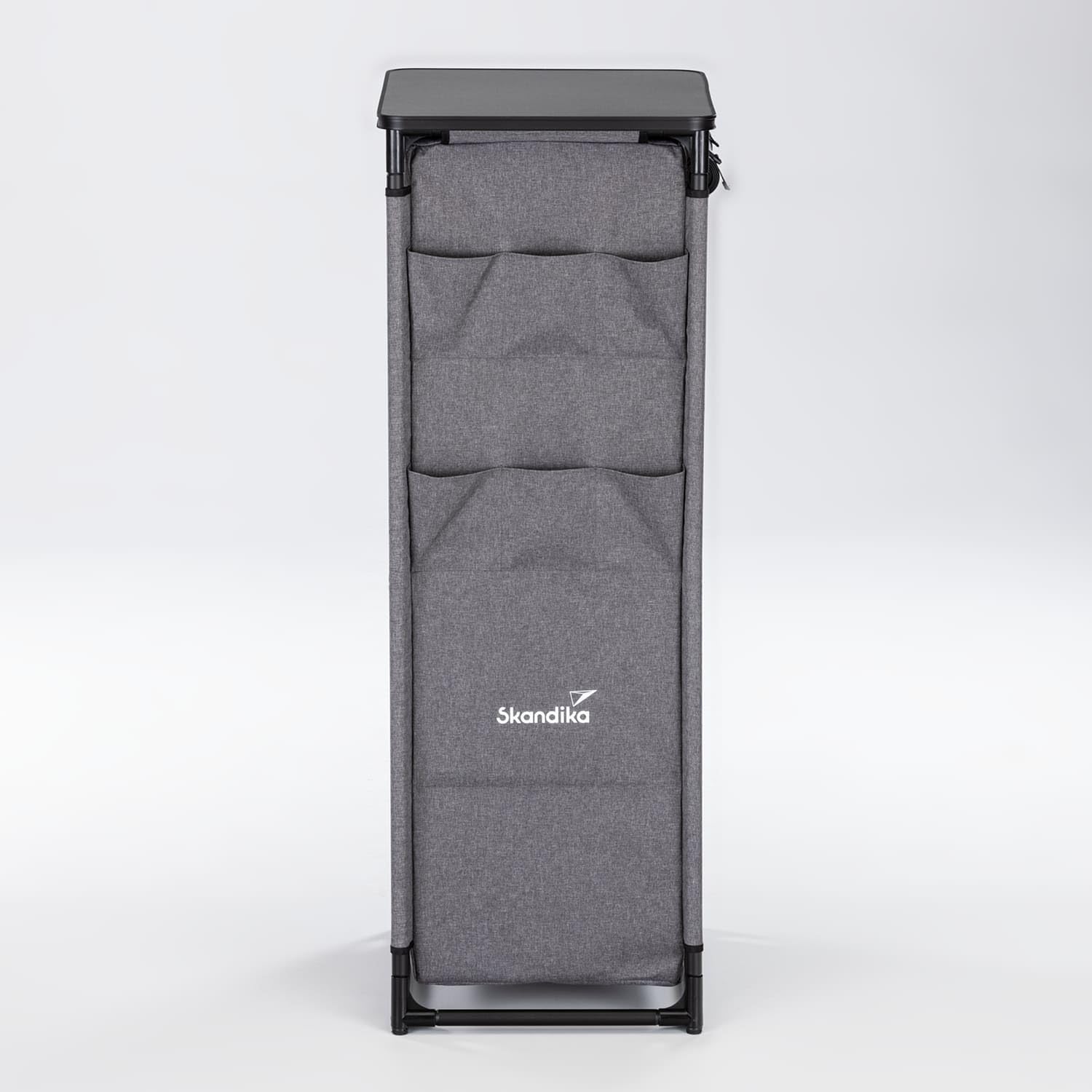 Skandika Campingküche Ruoka | Hochschrank/Küchenschrank mit Spüle & Wind- und Spritzschutz, Staufächer mit Einlegeböden, Tragetasche, Outdoorküche, Campingschrank | Outdoor Camping Küche, Reiseküche