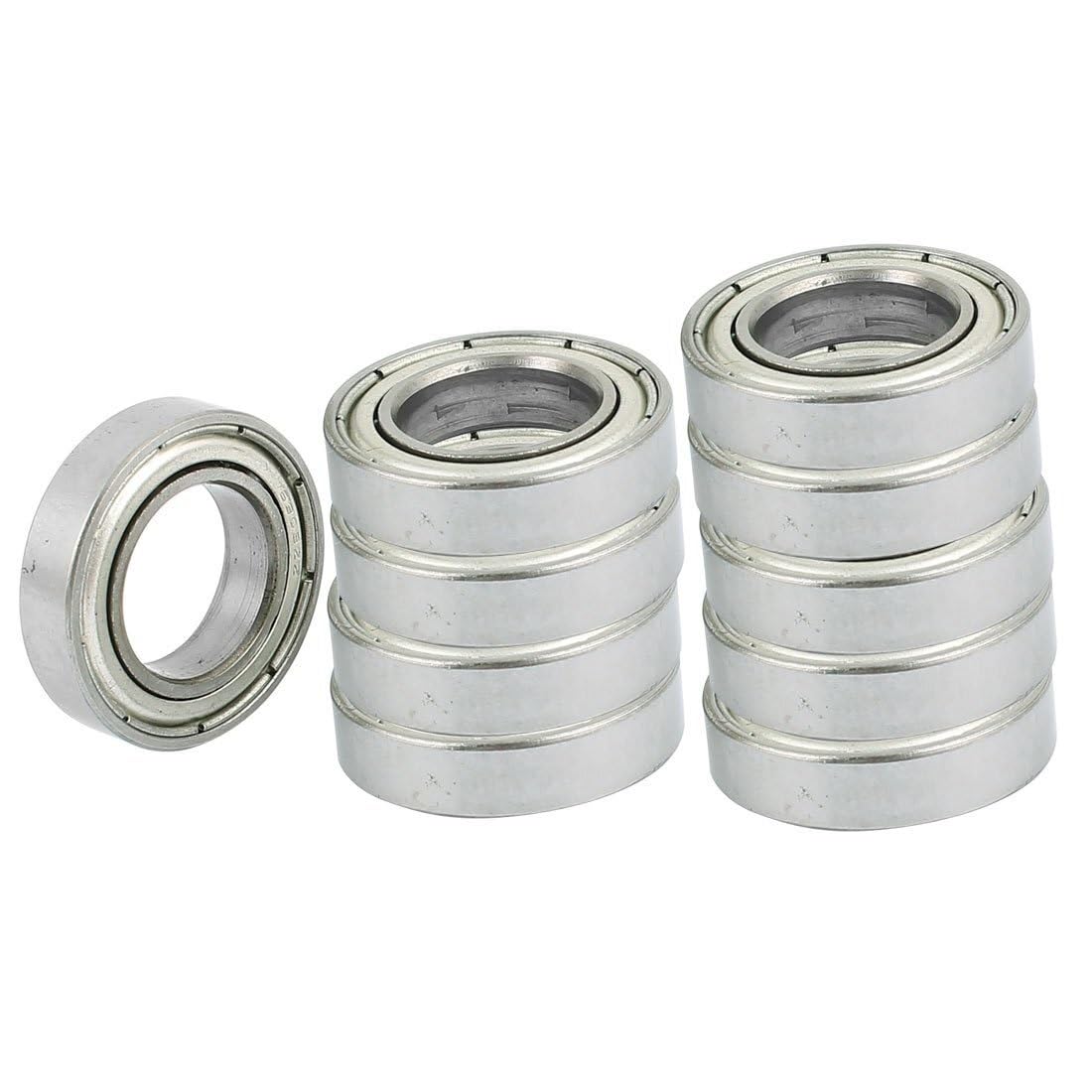 Soywim One Color Bearing, 10Pcs 6903Z 17X30x7mm Sealed Miniature Deep Groove Radial Ball Bearing Wear Resistance