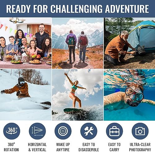 Saupsitnz ZPG-240329-JZJ Selfie Stick, Extendable & Portable Diving Surfing Swimming Waterproof Bluetooth Phone Selfie Stick, Underwater Photo/Video Recording Compatible thumb #6