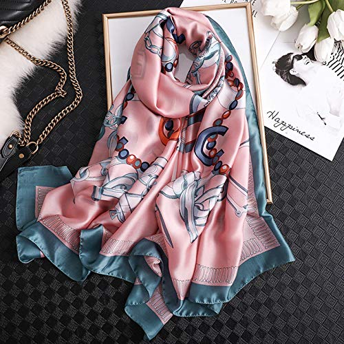 Schal Halstuch Luxus Brandneue Sommer Frauen Seide Schal Strand Hijab Schals Und Wraps Female Foulard Designer Bandana 23