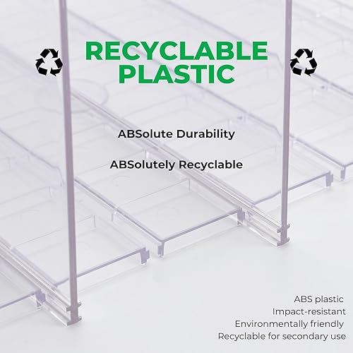 Miniatura 8 de GoMaihe Organizador de bolsas y bolsos para armario 2 juegos de estantes de almacenamiento de bolsos transparentes ajustables - separadores de