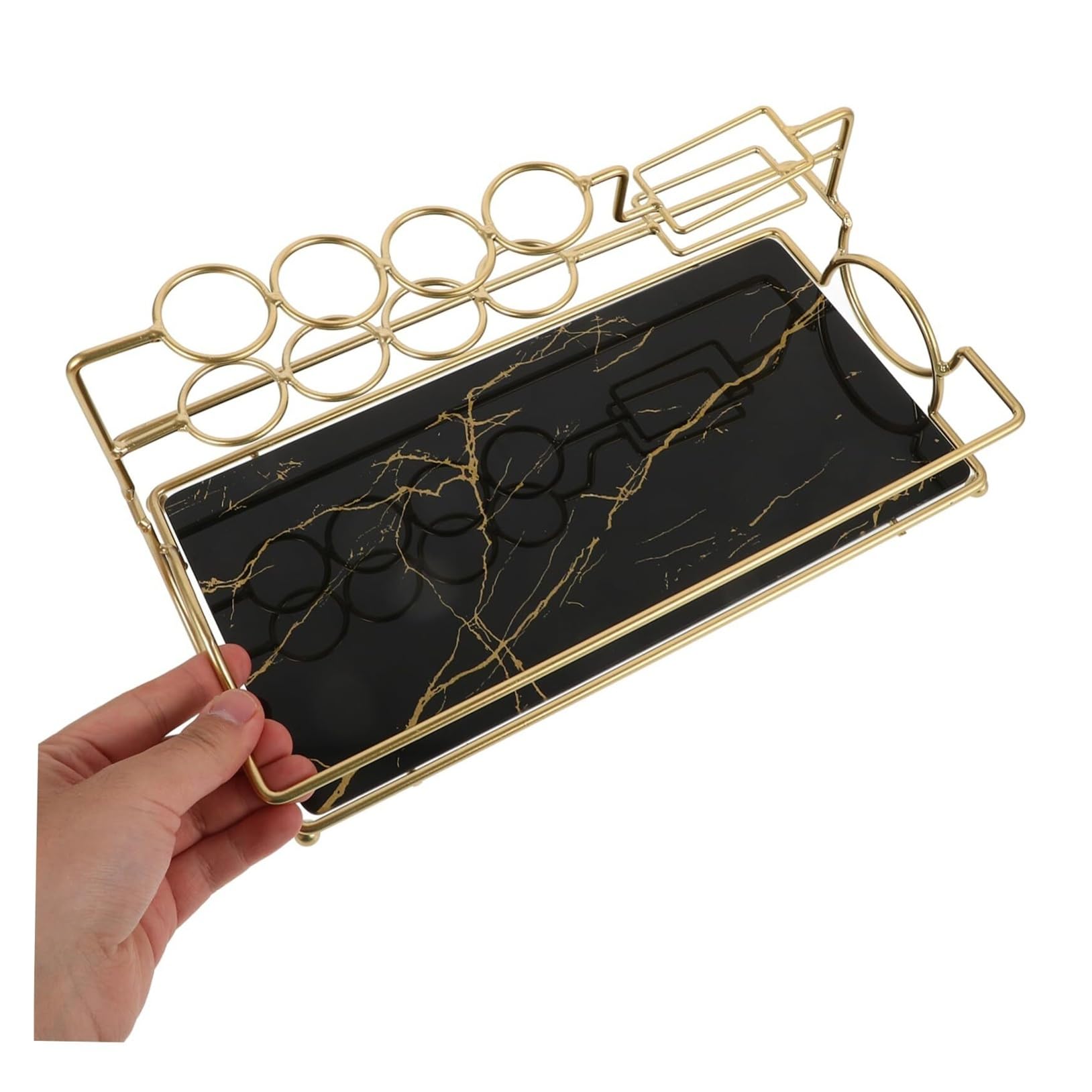 Soportes para cepillos de Dientes Estante de Almacenamiento encimera for baño, Organizador Multiusos for Cepillo Dientes Organizador de Accesorios(Black)