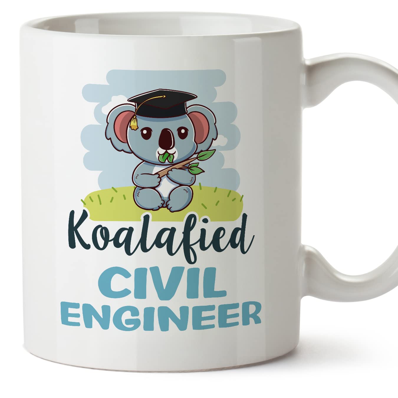 MUGFFINS Civil Engineer Man Mug - in English - Koalafied - Funny Gift for Colleagues - Ceramic 11oz Mug