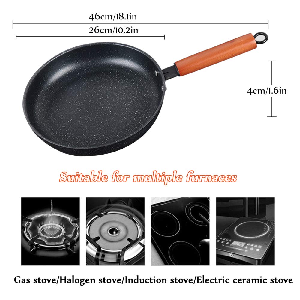 Pentola Cucina, Set pentole antiaderenti, pentole padelle in Pietra 3 Pezzi, Set padelle casseruole cuocere al Forno, arrostire, friggere, arrostire, induzione sicura