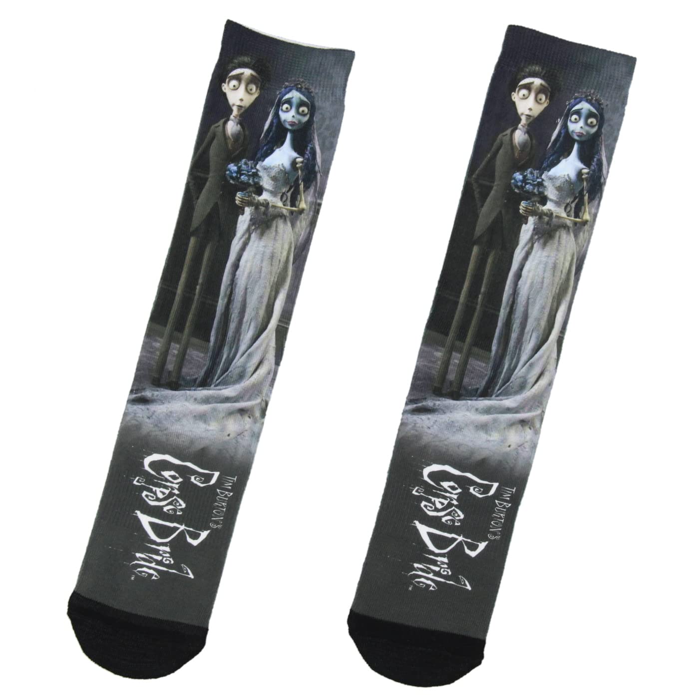 Bioworld Calcetines de sublimación para hombres y mujeres, Negro -, talla única